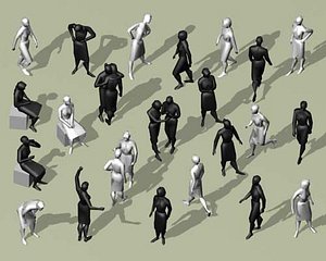 woman people 3d model