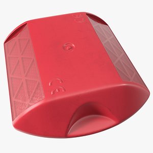 3D Raised Road Marker Red model