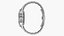 Reloj Cronómetro Pulsera de Acero Esfera Negra