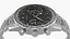 Reloj Cronómetro Pulsera de Acero Esfera Negra