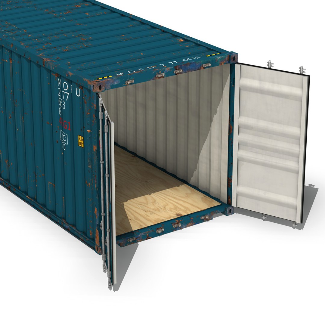 3d Model Of 40ft Shipping Container Mol