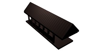 covered bridge 3d 3ds