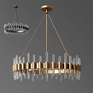 3D haskell chandelier arteriors hanging lamp model