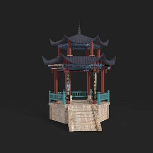 3D chinese temple