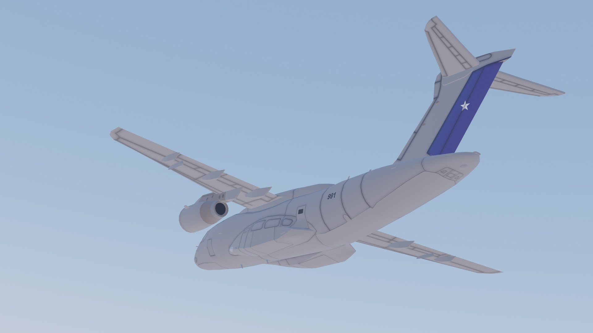 Embraer C-390 Millennium Chile 3D model https://p.turbosquid.com/ts-thumb/w7/14zkxu/8z/angulo5/jpg/1682268361/1920x1080/fit_q87/84aa5024414113e5de32805438fbca2cf7f3f5b5/angulo5.jpg