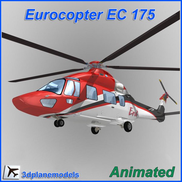 eurocopter helicopter ec-175 3d model