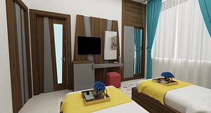 3D model hotel room fr