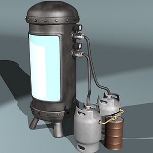 3d cryogenic freezing chamber model