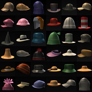 3ds max hats caps