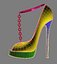 3d heel sandal model