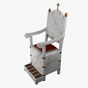 3D model throne seat chair