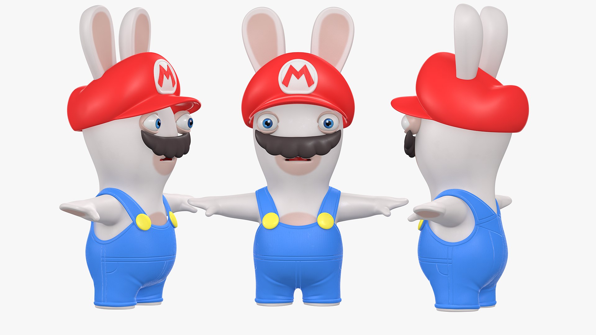 Rabbid Mario Character 8K Kingdom Battle Model - TurboSquid 1876842