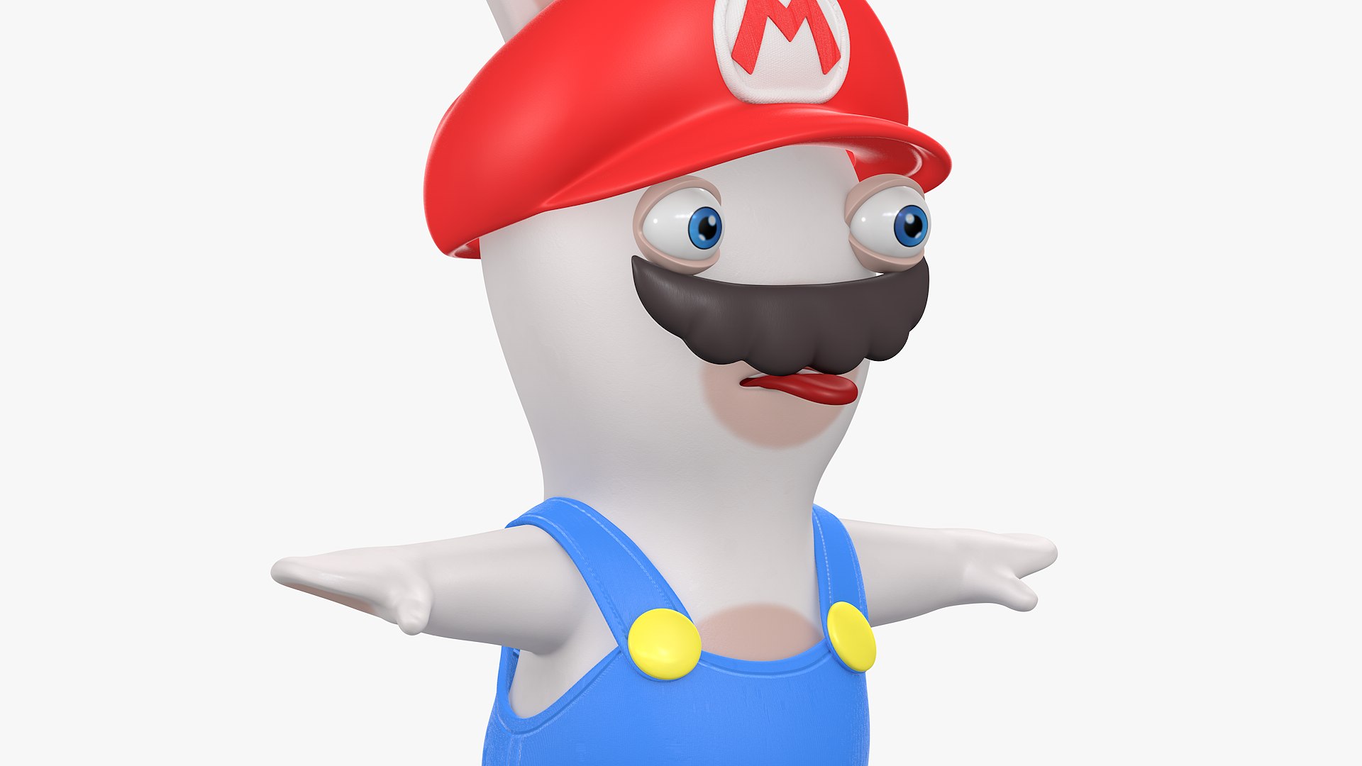 Rabbid Mario Character 8K Kingdom Battle Model - TurboSquid 1876842