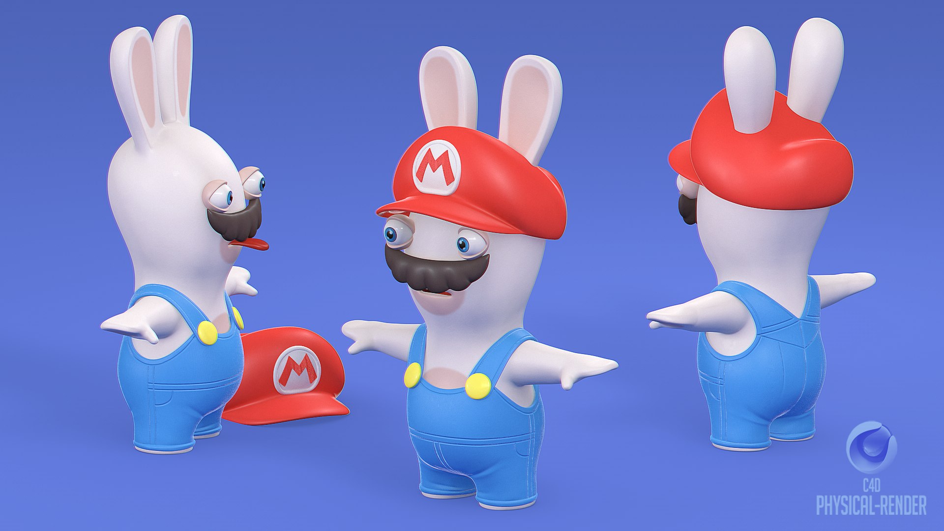 Rabbid Mario Character 8K Kingdom Battle Model - TurboSquid 1876842
