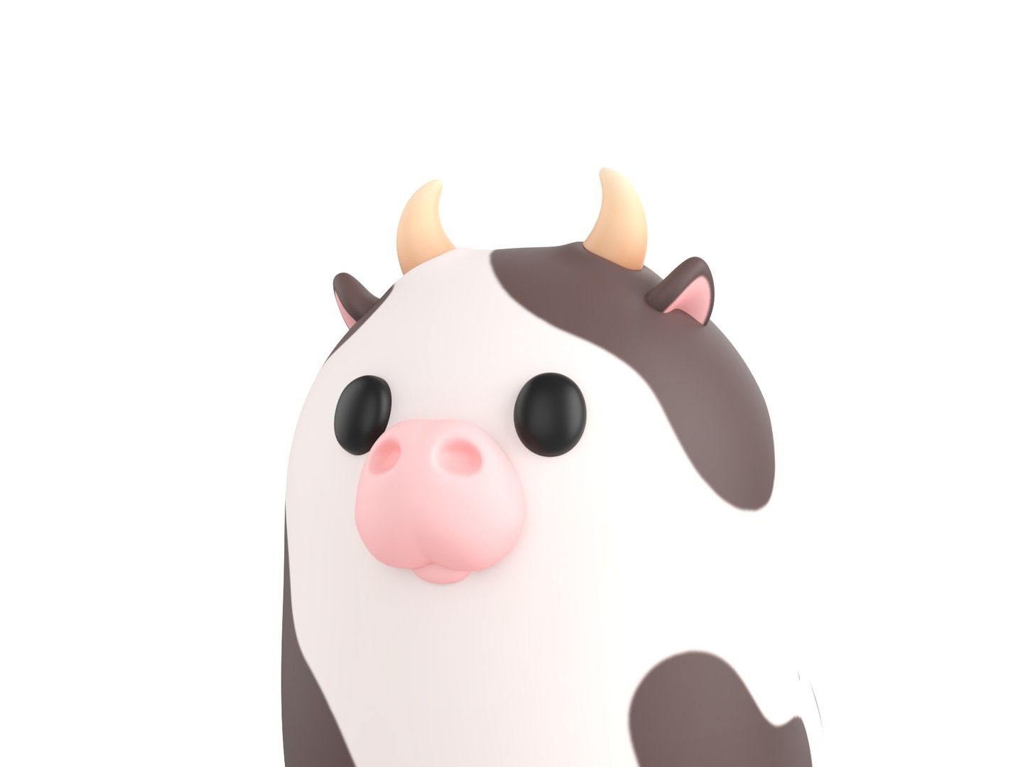 3D Cow Character - TurboSquid 2264629