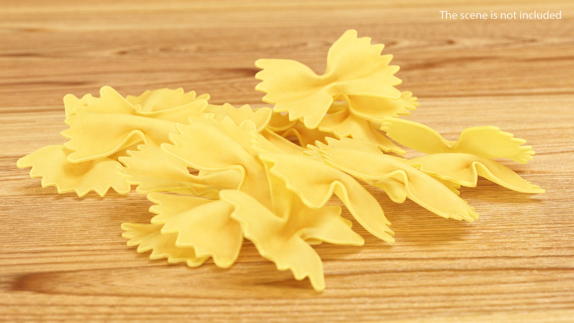 Farfalle Pasta 3D model preview
