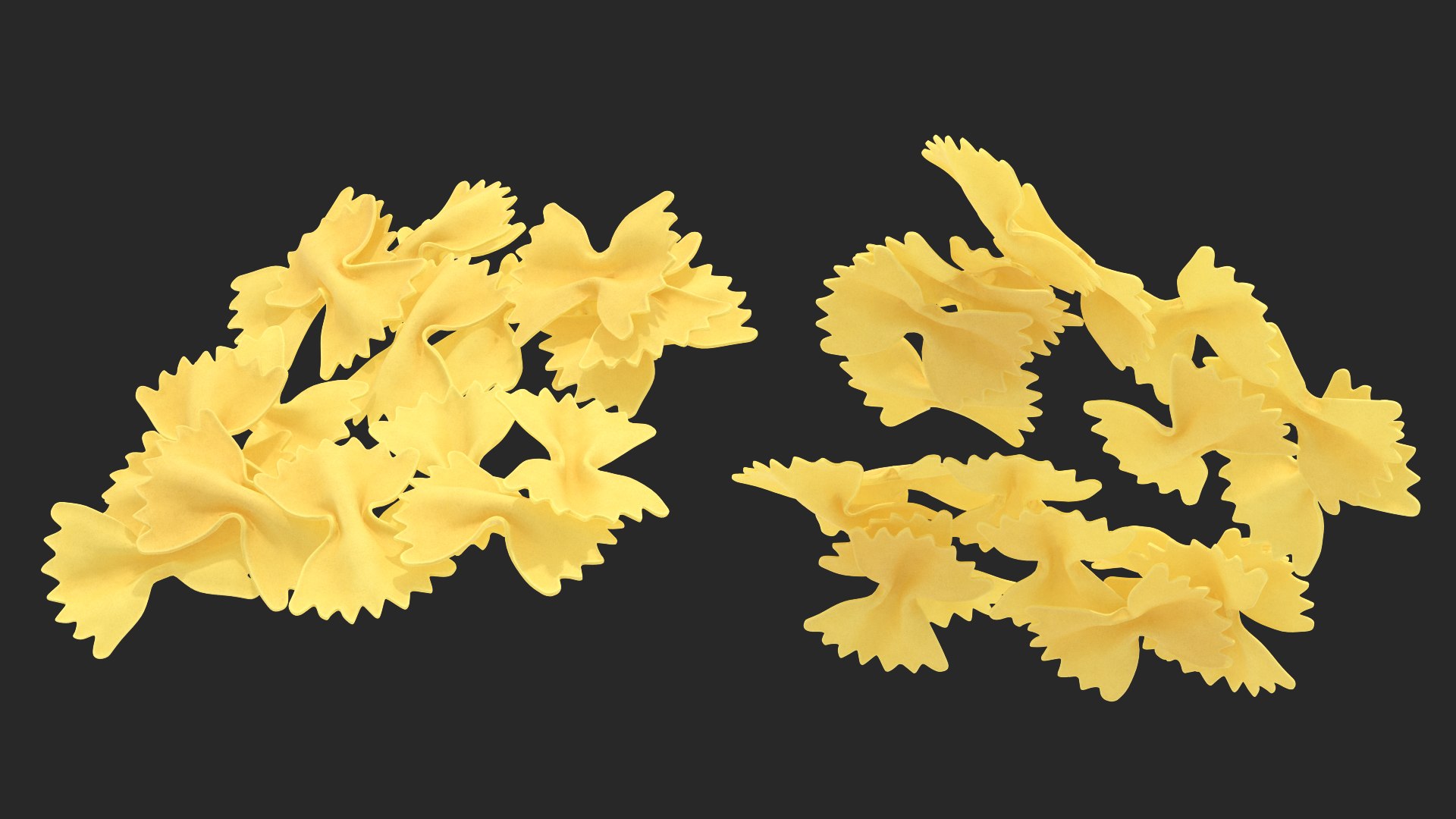 3D farfalle pasta model https://p.turbosquid.com/ts-thumb/w7/RaM9Pe/PgtYpK0w/farfallepasta3dsmodel005/jpg/1581530509/1920x1080/fit_q87/113f7265f4c8861198e11bc957d4b2003acddd1c/farfallepasta3dsmodel005.jpg