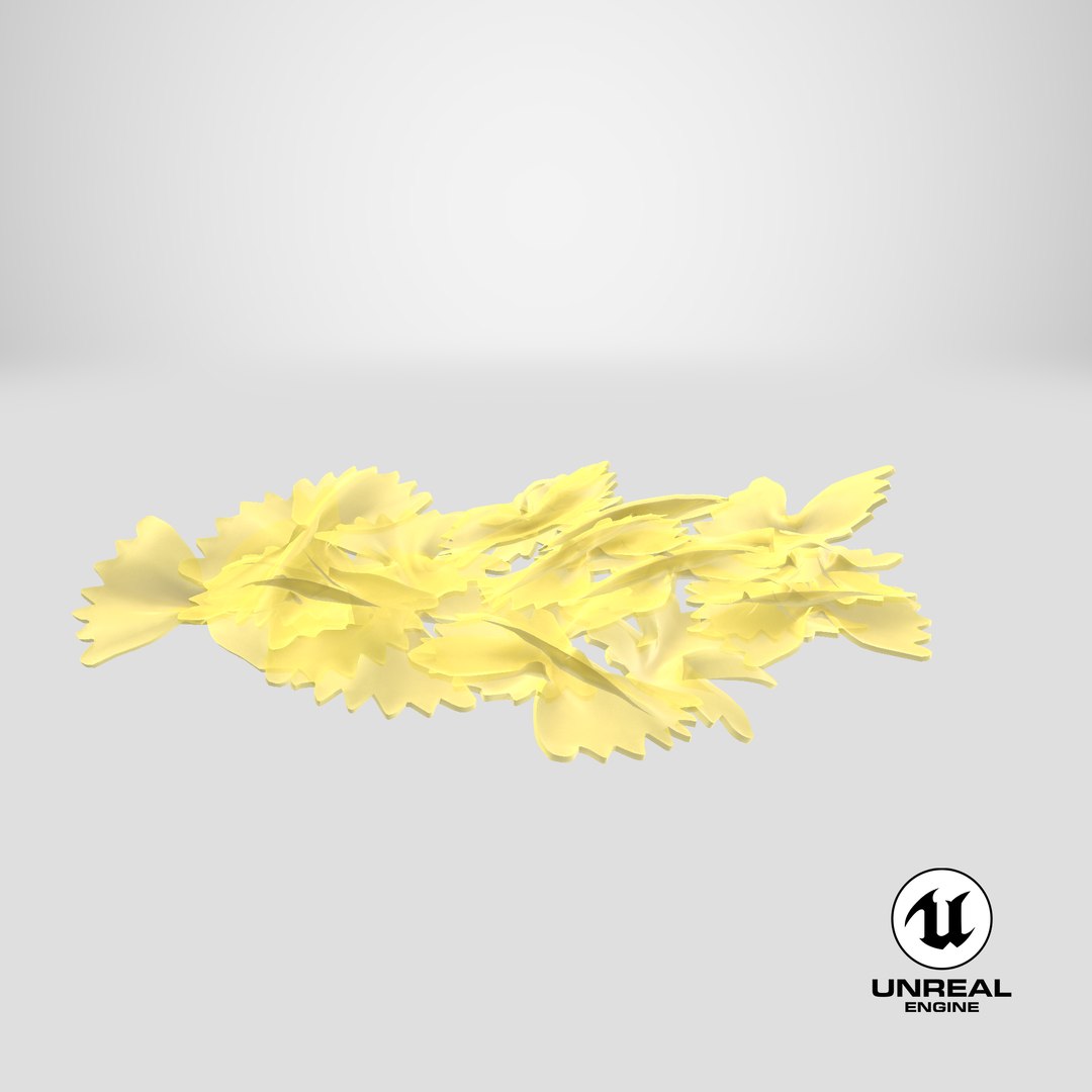 3D farfalle pasta model https://p.turbosquid.com/ts-thumb/w7/RaM9Pe/cU/stemcell_unreal_render/png/1632466349/1920x1080/fit_q87/52aa62a2ed72a61c10b1a3089ffa36ad07950f87/stemcell_unreal_render.jpg