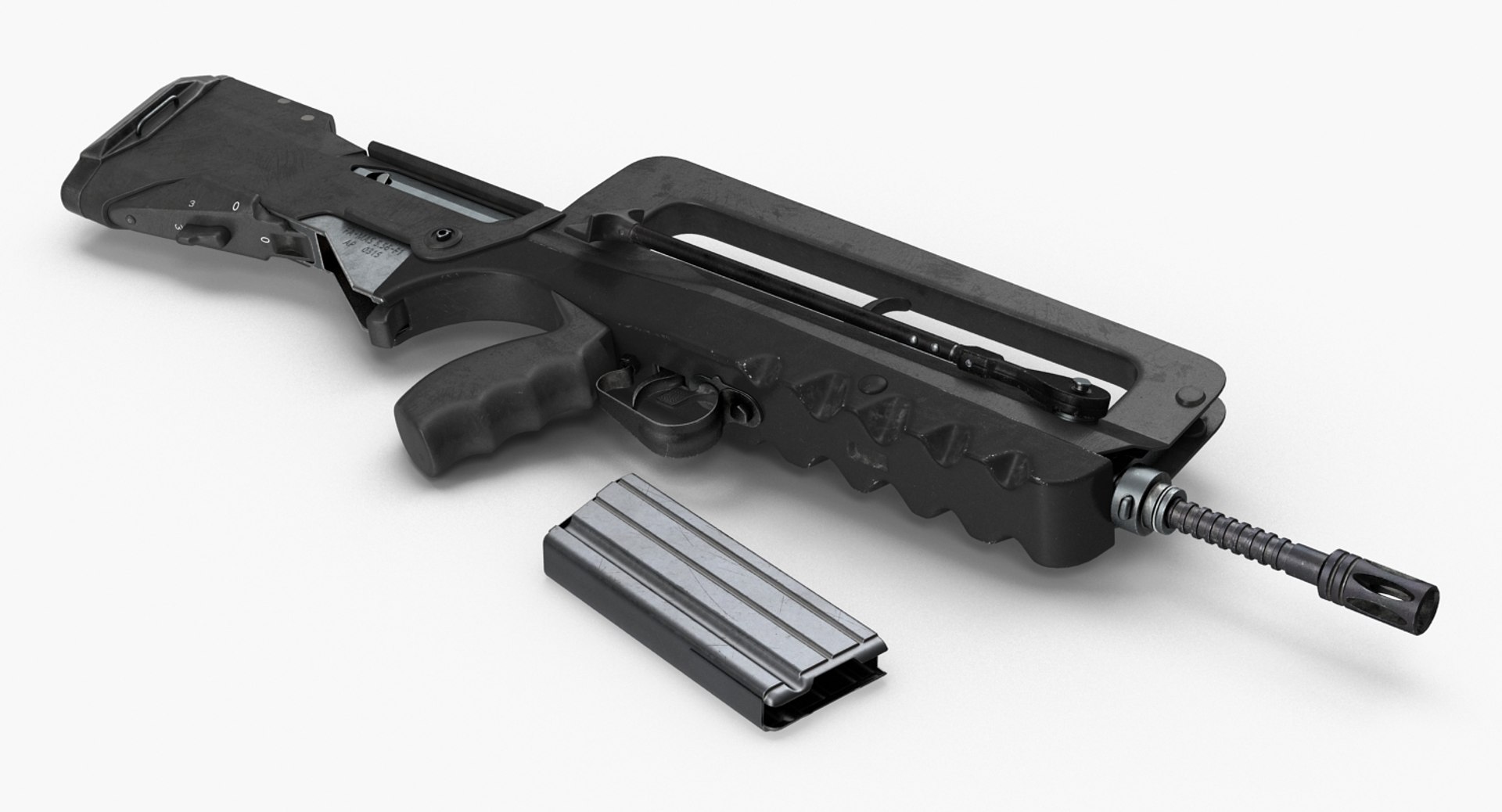 Assault rifle famas f1 3D model - TurboSquid 1168016