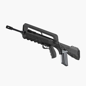 assault rifle famas f1 3D model