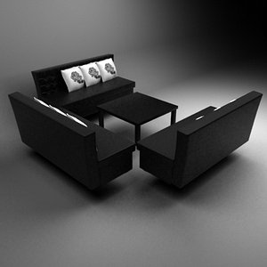 Set of capitonage sofas