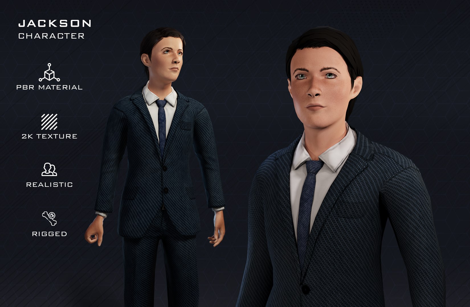 Character Jackson 3D model - TurboSquid 2087317
