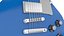 Gibson Les Paul - Blue 3D model