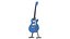 Gibson Les Paul - Blue 3D model