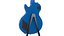 Gibson Les Paul - Blue 3D model