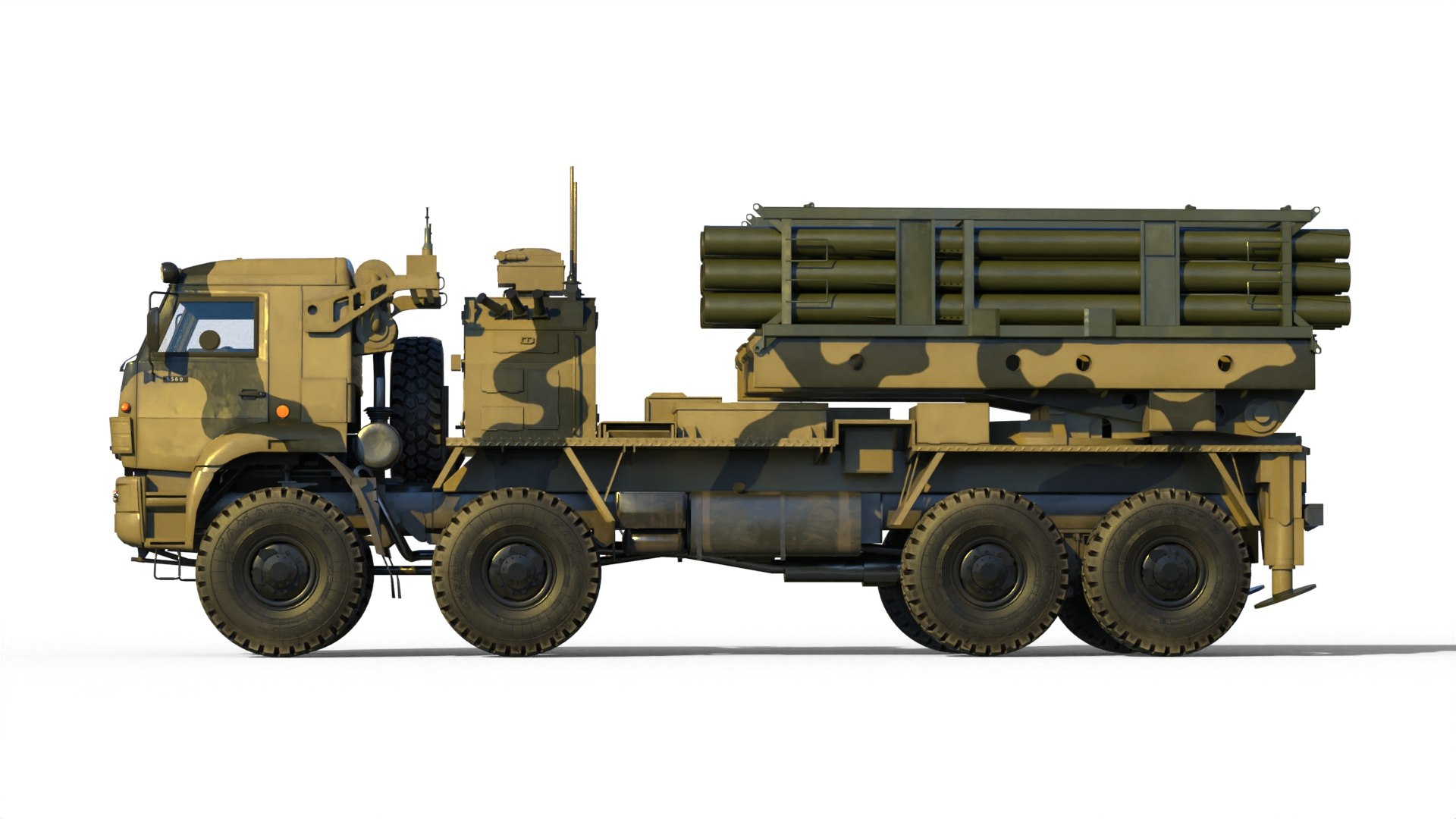 3D MLRS Bicaliber Complex Vozrozhdenie - TurboSquid 2196895
