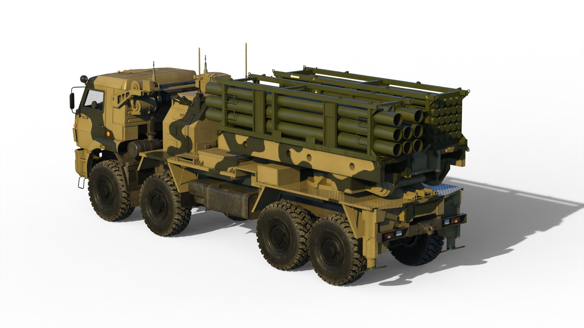 3D MLRS Bicaliber Complex Vozrozhdenie - TurboSquid 2196895