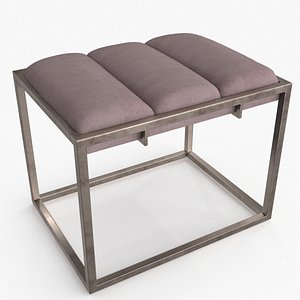 3D Avery Ottoman Grey