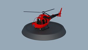 3D model Stylized Helicopter
