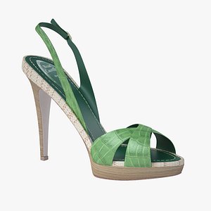 - green sandals caovilla 3d model