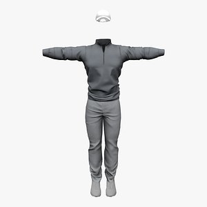 Men Full Golfer Outfit model
