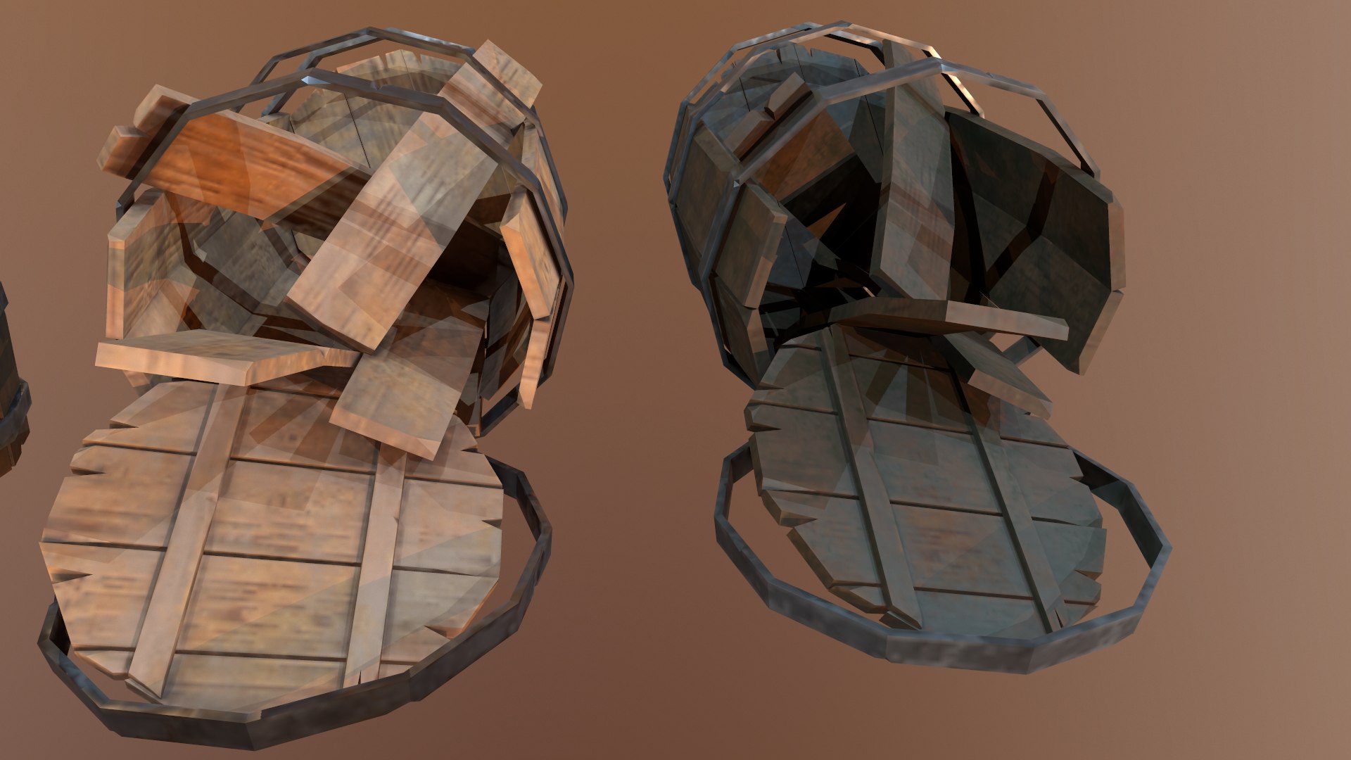 Collection of various wooden barrel Low-poly 3D model https://p.turbosquid.com/ts-thumb/w7/lrJb2O/JG/screenshot003/png/1622377760/1920x1080/fit_q87/a373a4754189c355de24f21e6c8b76df0d7db0ed/screenshot003.jpg