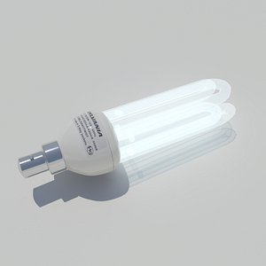 fluorescent light bulb 3d max