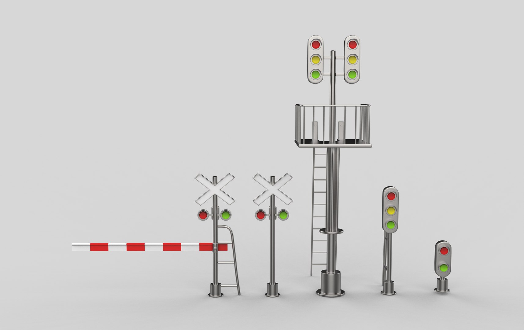 Railway Signals 3D Model 3D - TurboSquid 2454215