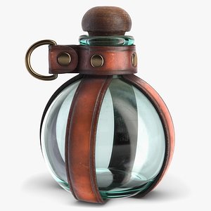 3D model Leather Potion Bottle Holder Empty