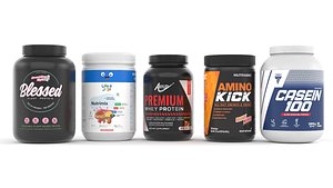 Protein Powder Collection 3D model