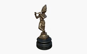 3D bronze indian model