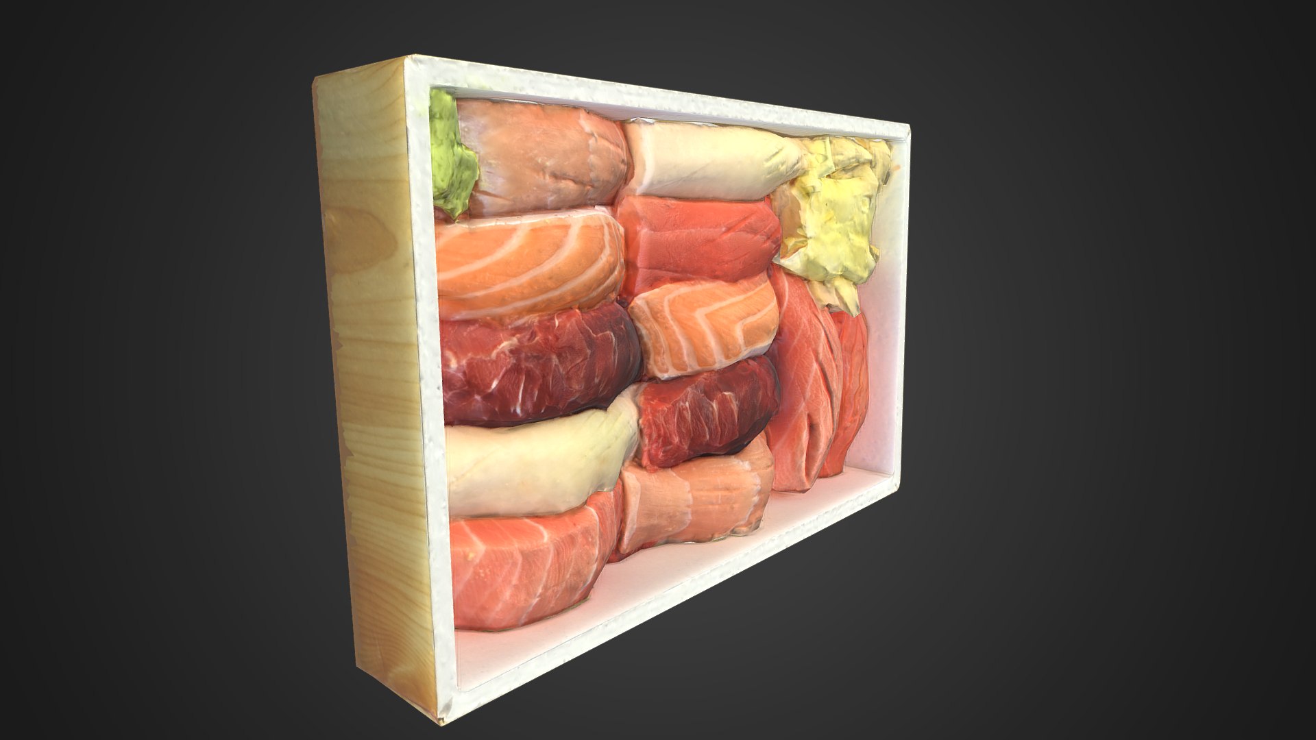 3D Game Ready Sushi Box - TurboSquid 2014523