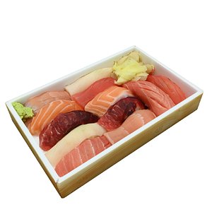 3D Game Ready Sushi Box
