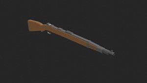Lowpoly Style Rifle model