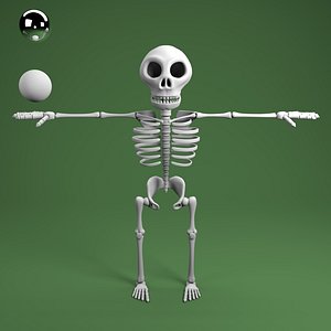 cartoon skeleton
