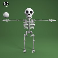 cartoon skeleton