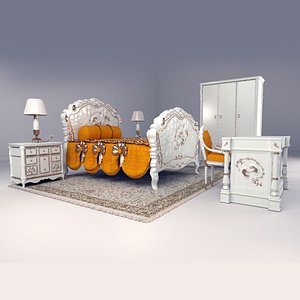 bedroom set 3D model