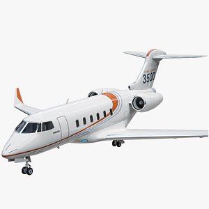 Bombardier Challenger 3500 Jet Plane PBR