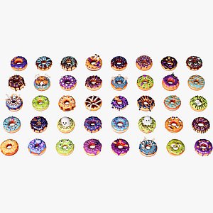 Halloween style donut bread model