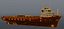platform supply vessel ut745 3d model